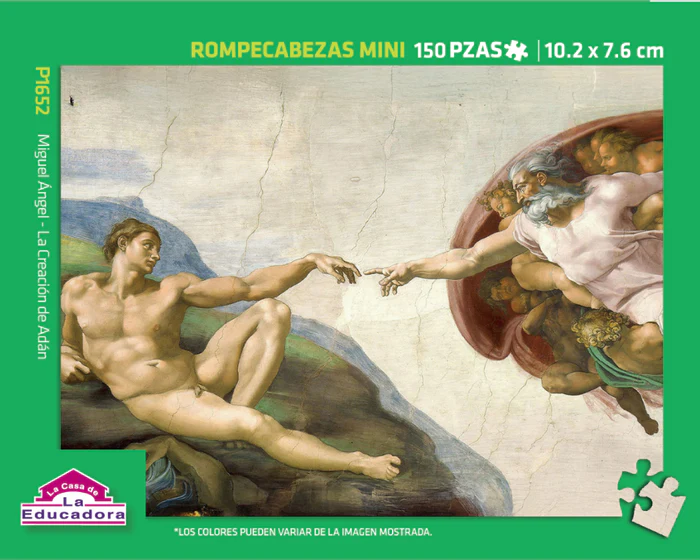 Rompecabezas Mini | Miguel Angel - La Creación de Adán